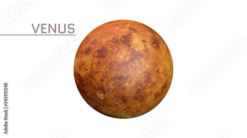 Venus on a white background, 3d rendering