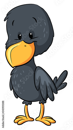 Niedliche Amsel - Vektor-Illustration