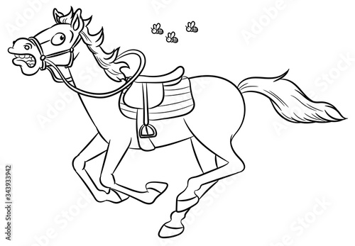 Niedliches Pferd - Vektor-Illustration