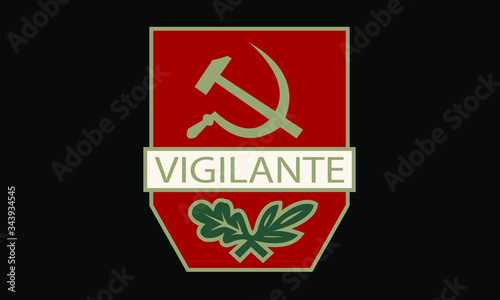 Soviet breast badge public vigilante