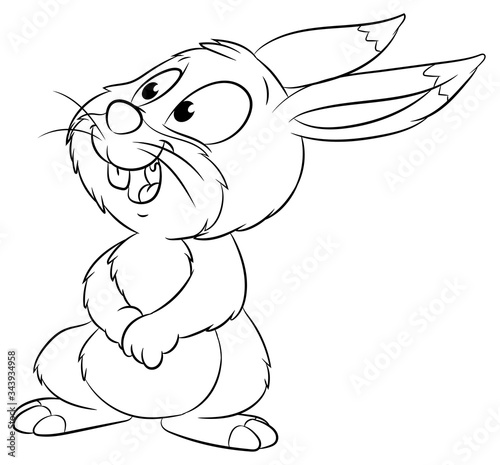 Niedlicher Hase - Vektor-Illustration