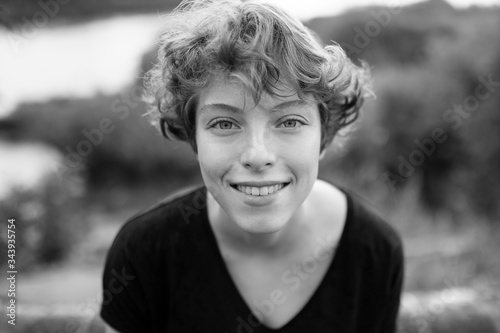 Portrait of smiling young woman