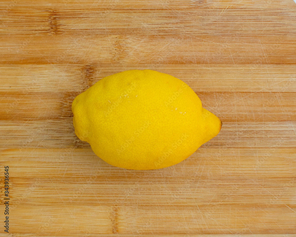 lemon over wood table
