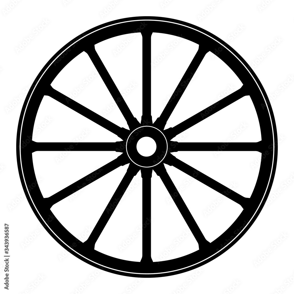 Wagon wheel - obrazy, fototapety, plakaty 