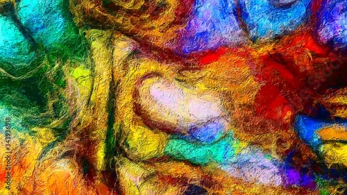 Fluid lines of color movement. Colorful Abstract. Artwork for creative graphic design