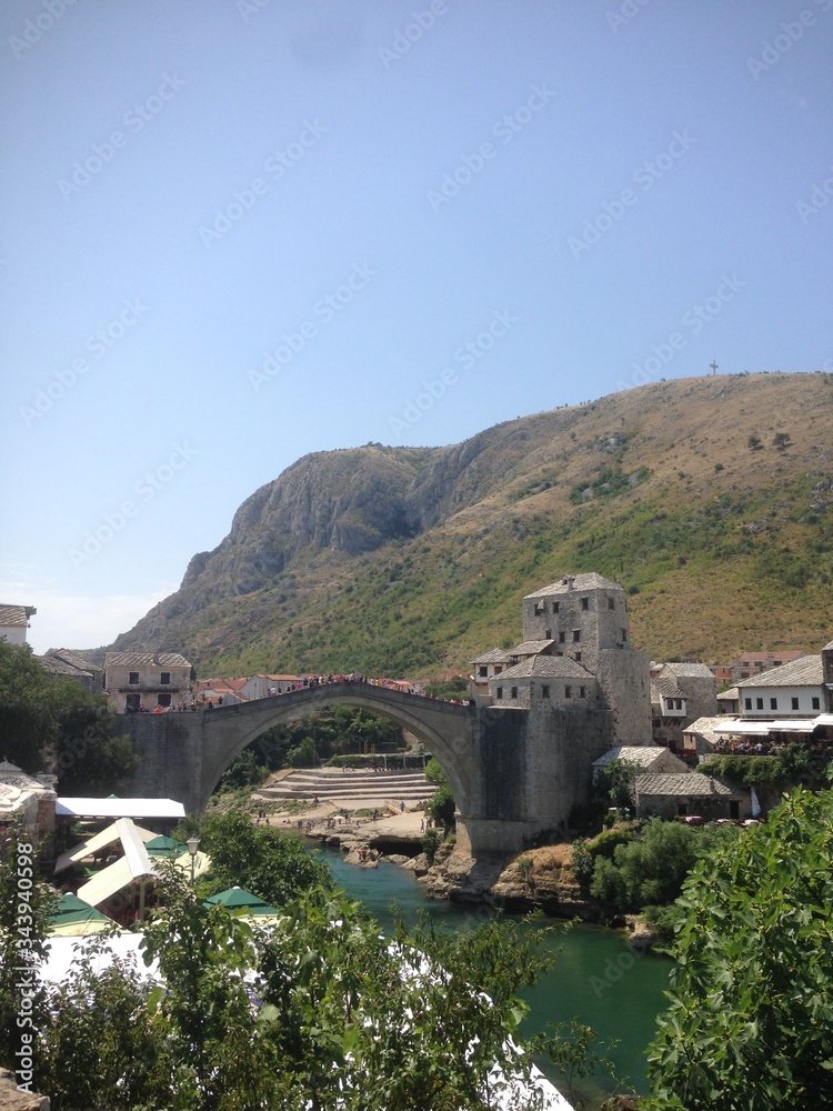 Mostar in Bosnien im Sommer 2015