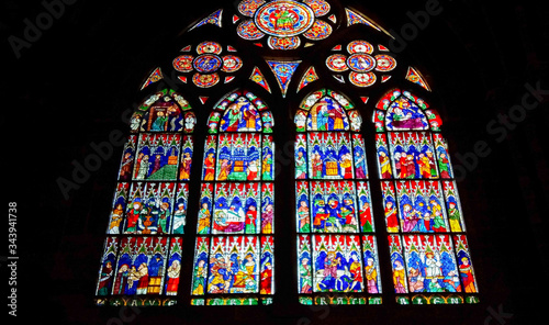 stained glass window