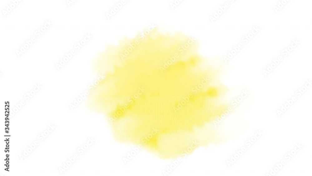 Abstract yellow watercolor spot isolated on white background Abstract yellow watercolor spot isolated on white background