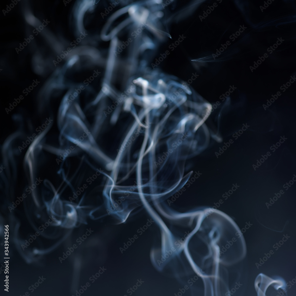 smoke on black background