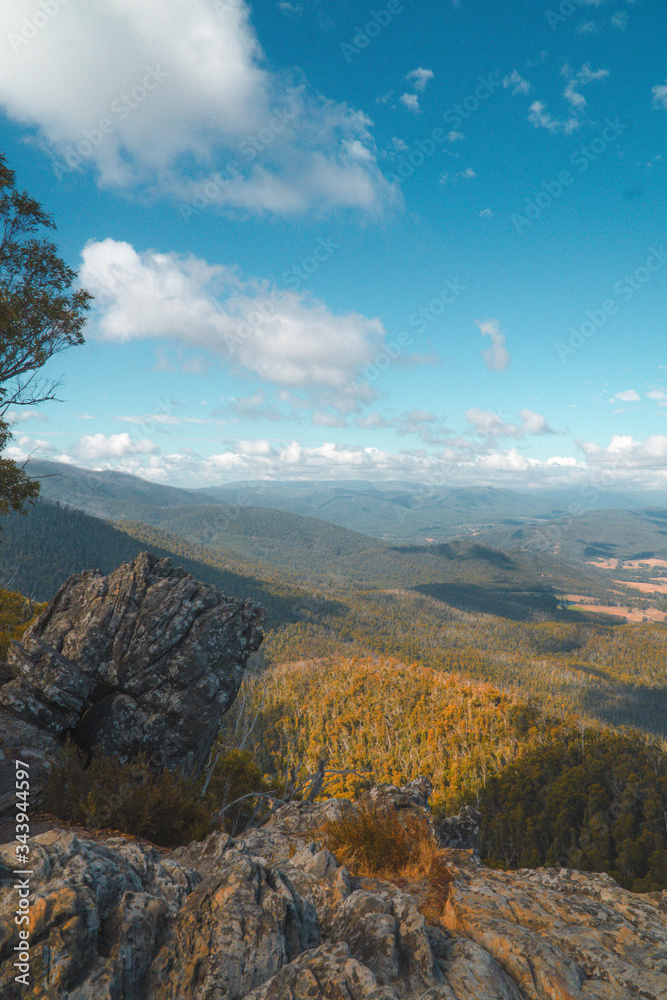 Obraz premium mountain landscape with clouds