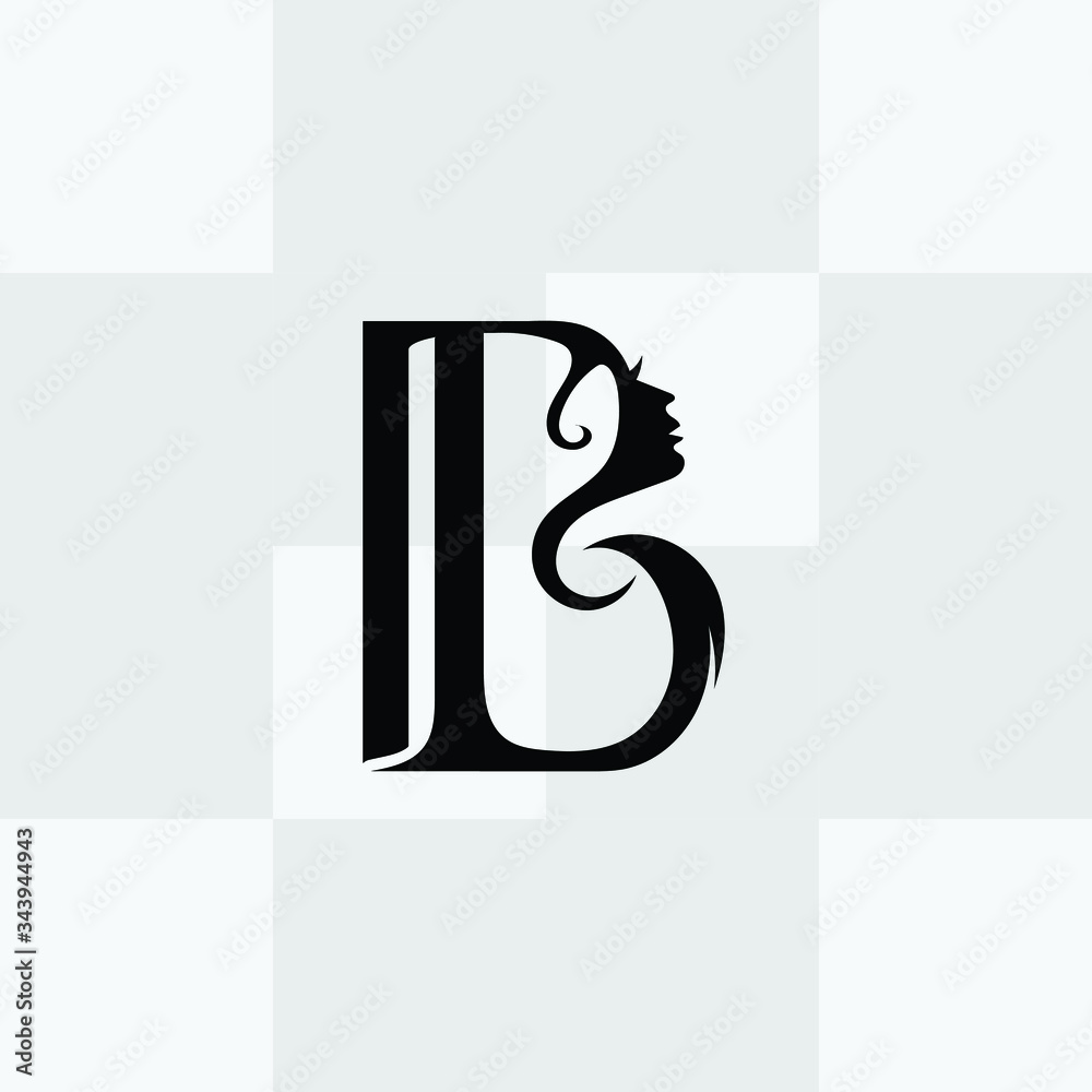 Initial B letter luxury beauty monogram logo. Stock Vector | Adobe Stock