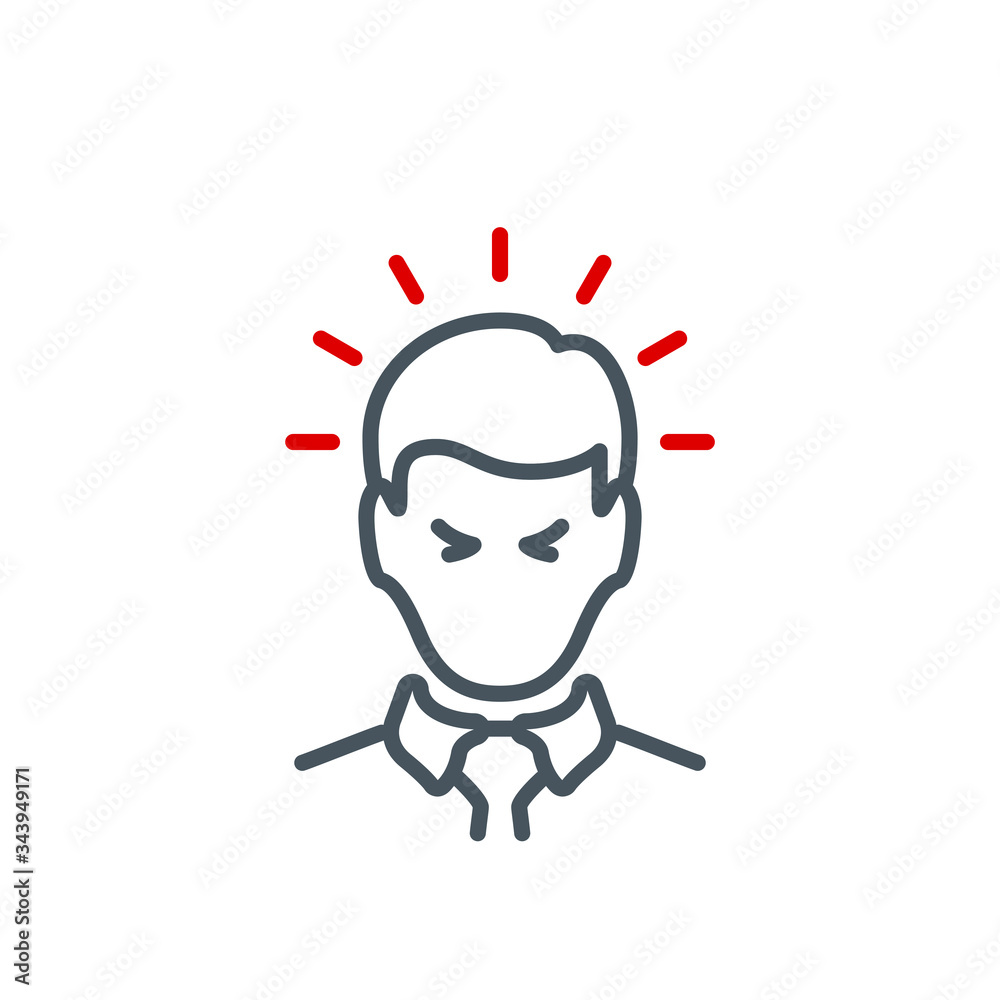 Signs and symptoms Coronavirus single line icon isolated on white. Perfect outline symbol symptoms Covid 19 pandemic banner. Quality design element fever, headache, sore throat with editable Stroke Signs and symptoms Coronavirus single line icon isolated on white. Perfect outline symbol symptoms Covid 19 pandemic banner. Quality design element fever, headache, sore throat with editable Stroke