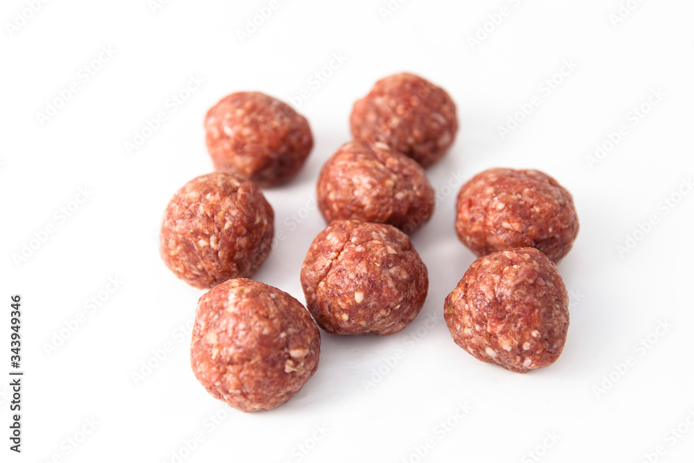 forcemeat balls isolated on white forcemeat balls isolated on white