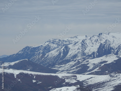 Andes at Chile on winter 