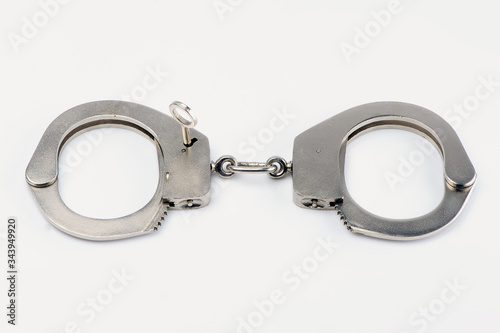 handcuffs isolated on white