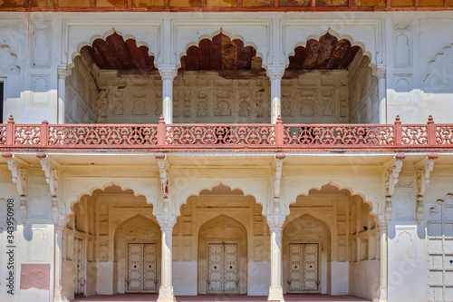 Diwan-i-Khas (Hall of Private Audiences) pavilion in Agra Fort, Agra, India photo