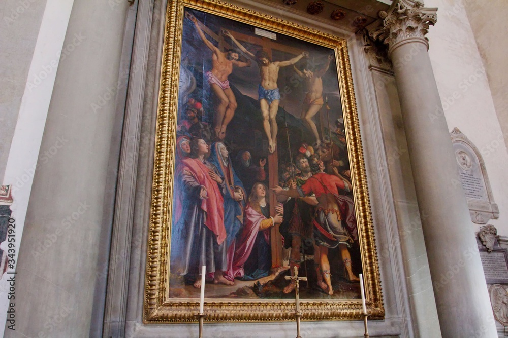 Naklejka premium Kościół Santa Croce - Florencja, Toskania, Wlochy