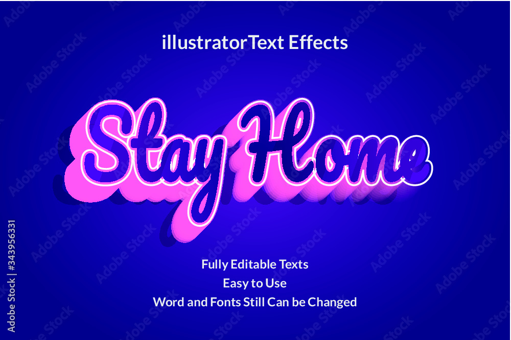 Stay safe Text effects