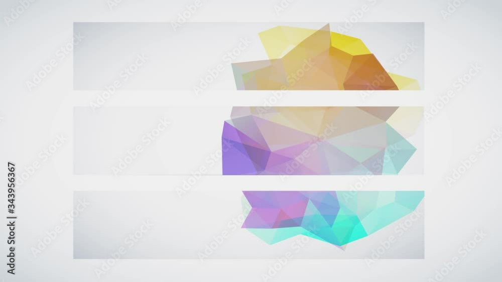 collection of right rectangular cardboard layers designed with wonderful conceptual forms made of 3e triangles and geometric forms manipulation vibrant colors