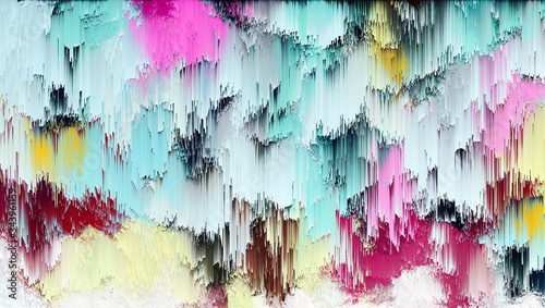 Abstract Colorful Geometrical Artwork,Abstract Graphical Art Background Texture,Modern Conceptual Art.3D Rendering