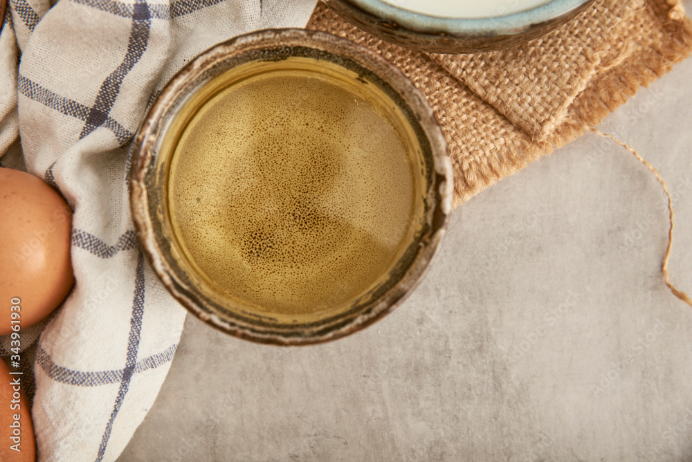 Olive oil, raw ingredient for cakes Olive oil, raw ingredient for cakes