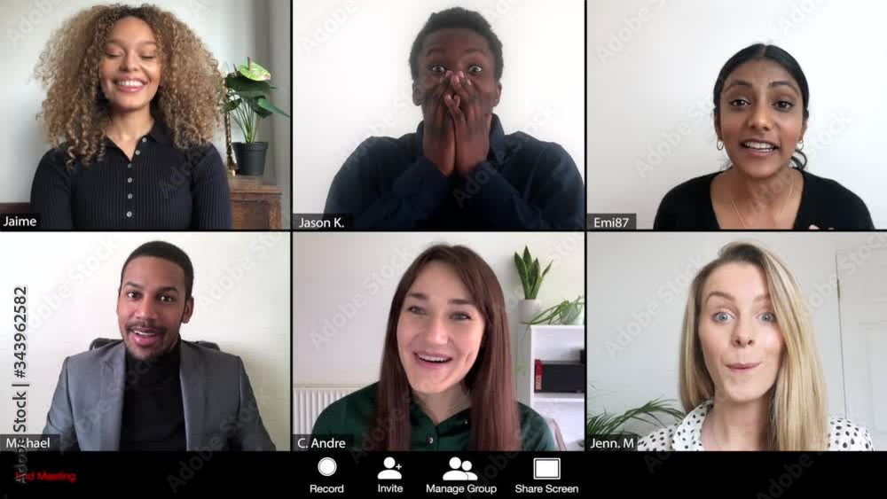 Women gives good news over online Conference - Event call