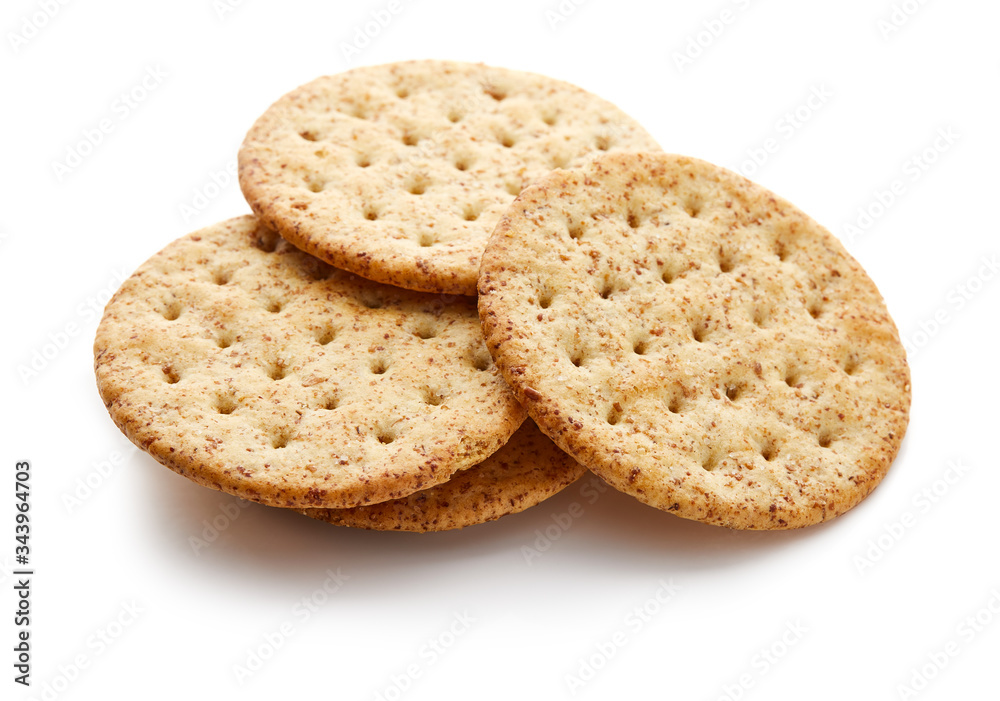 Cracker Isolated on White Background Cracker Isolated on White Background