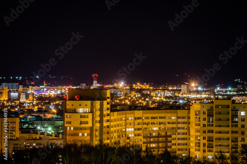 Russian Federation at night city of Penza