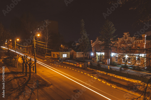 Russian Federation at night city of Penza