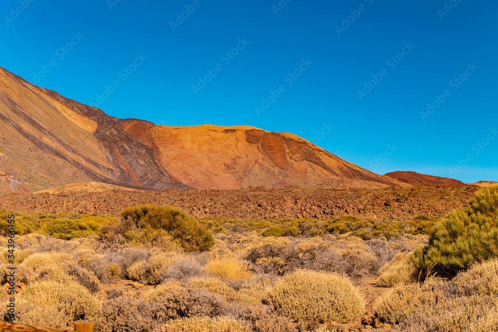 El Teide National park with clouds on high altitude El Teide National park with clouds on high altitude