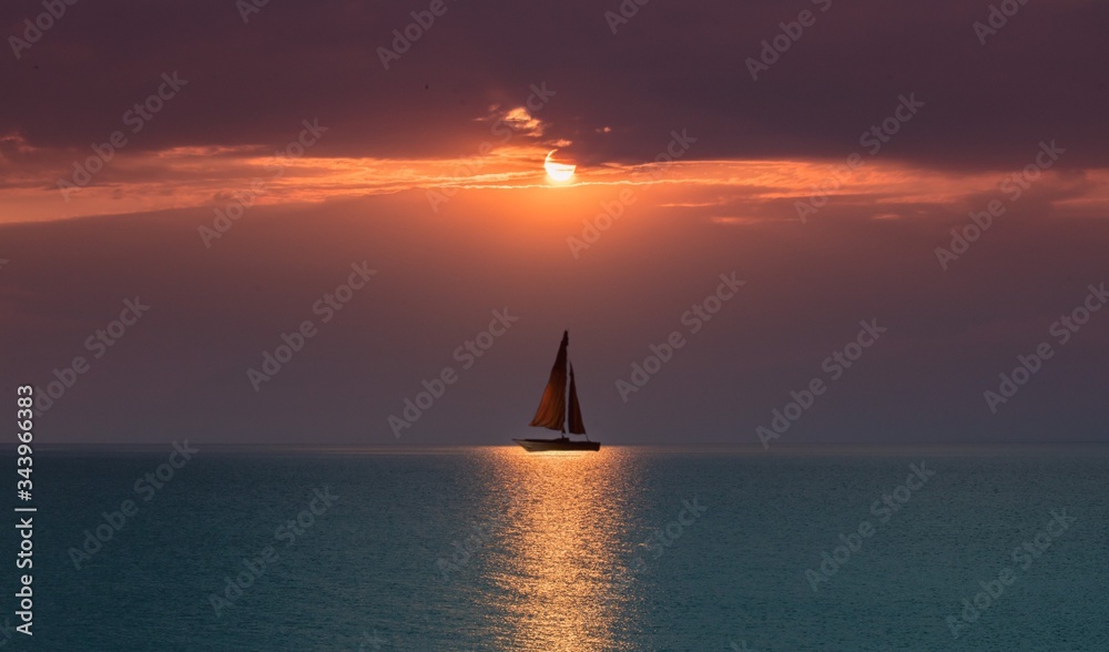 Fototapeta premium Sonnenuntergang am meer