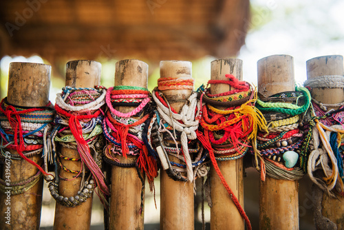 Bracelets Left by Visitors at Choeung Ek Killing Fields, Cambodia