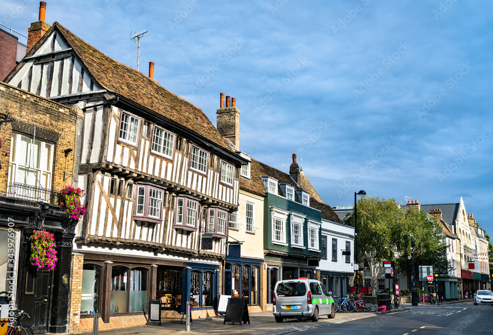 Traditional houses in Cambridge, England