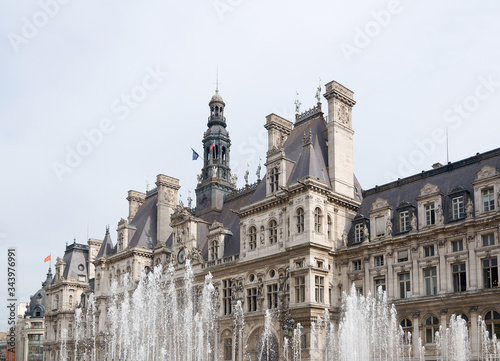 The Hotel de Ville is the building of administration in Paris. © dmitr86