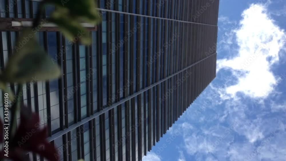 building timeline and deep blue sky building timeline and deep blue sky