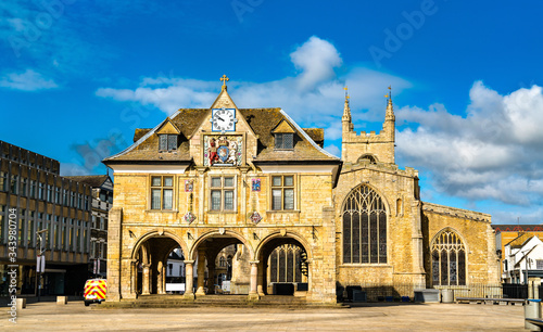 Guildhall at Cathedral Square in Peterborough, England photo