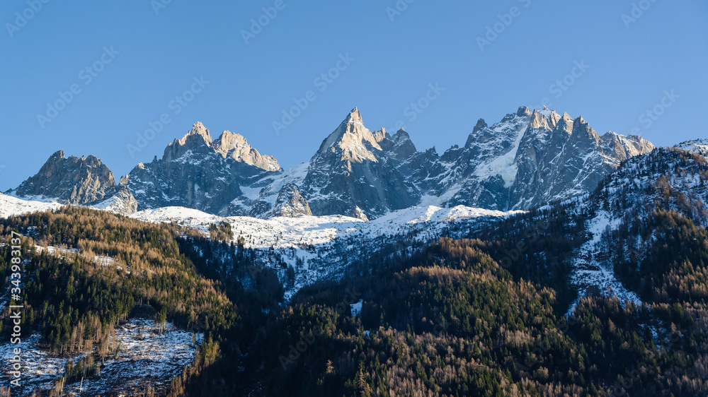 Paysage des Alpes françaises en hiver