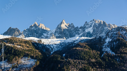 Paysage des Alpes françaises en hiver