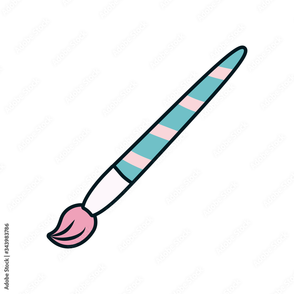 paint brush icon, line and fill style