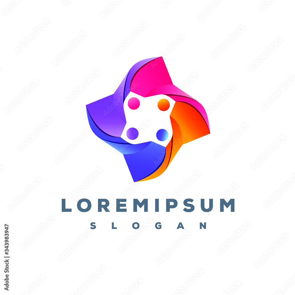 Modern colorful logo design ready to use Modern colorful logo design ready to use