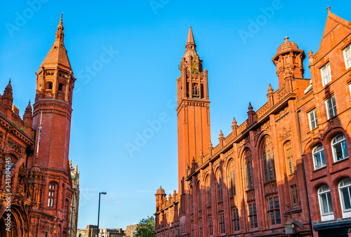 Methodist Central Hall and Victoria Law Courts, historic buildings in Birmingham, England