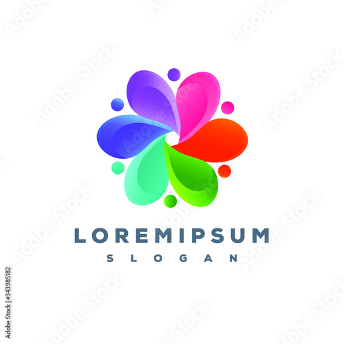 Colorful logo design ready to use