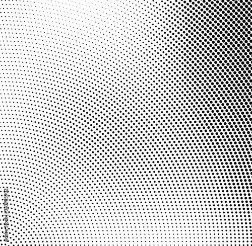 Abstract halftone background. Futuristic grunge pattern, circle of dots. Vector art texture for printing on posters, packages, wrapping paper