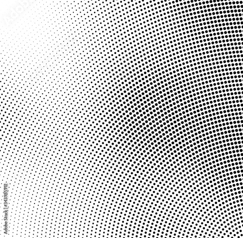 Abstract halftone background. Futuristic grunge pattern, circle of dots. Vector art texture for printing on posters, packages, wrapping paper