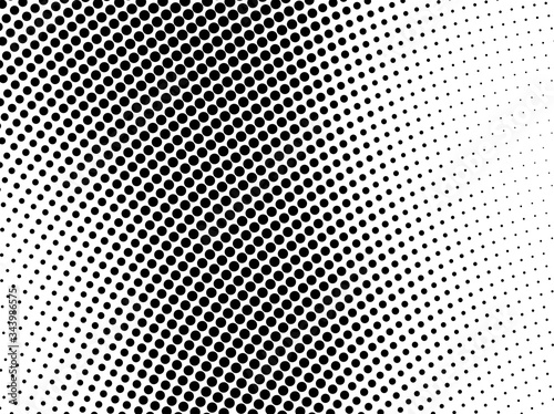 Abstract halftone background. Futuristic grunge pattern, circle of dots. Vector art texture for printing on posters, packages, wrapping paper