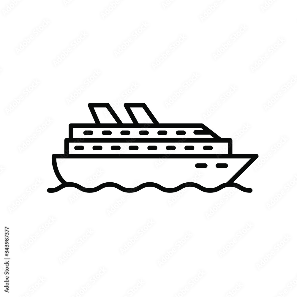 Obraz premium Ship icon template
