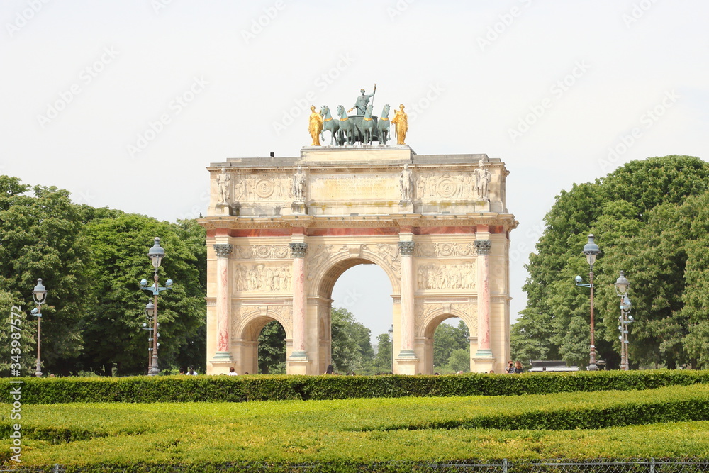 Fototapeta premium Arc de Triomphe du Carrousel, Paris, France