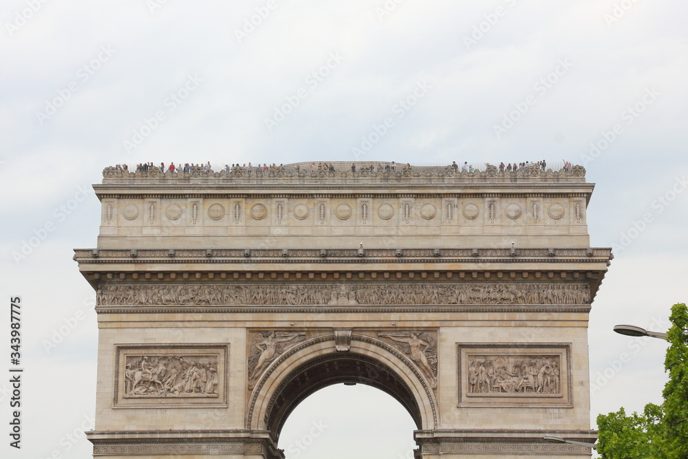 The Observation Deck, on the Arc de Triomphe, Paris, France