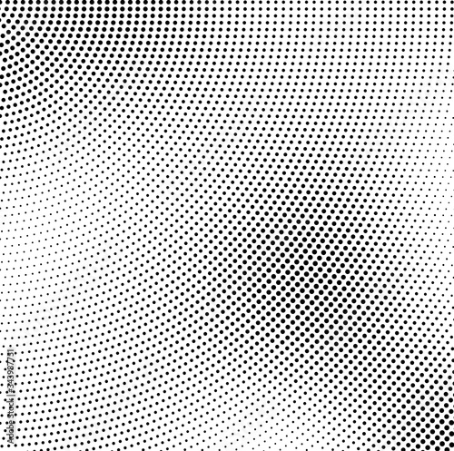 Abstract halftone background. Futuristic grunge pattern, circle of dots. Vector art texture for printing on posters, packages, wrapping paper