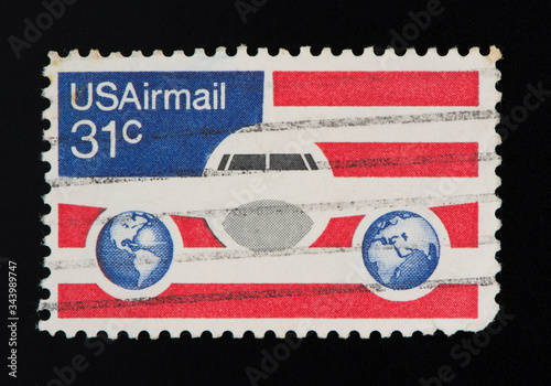 Obraz na plátně postage stamp